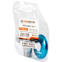 Угловой шаровой кран PROFACTOR PF CHROME ручка флажок, н/н 1/2 дюйма х 3/4 дюйма PF BAV 355