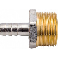 Штуцер (внешняя резьба 3/4" - елочка 10 мм; латунь никелированная) SANTRADE 1431