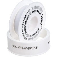 ФУМ лента для воды VRT 19 мм х 0,25 мм х 15 м 530754