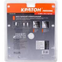 Диск пильный универсальный Кратон PROFESSIONAL 200x1,8x2,8x60Тх30 1 06 05 001