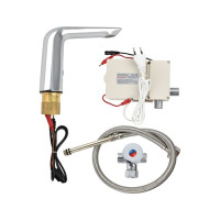 Смеситель сенсорный для раковины, латунный корпус, цвет ХРОМ. Brimix 088