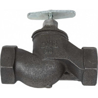 Запорный вентиль Ci аналог 15кч18п Ду50 Ру16 чугунный муфтовый D090-00013