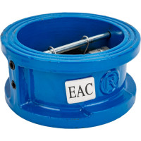 Обратный клапан Ci Ду80 Ру16 двухдисковый межфланцевый чугунный D100-01759