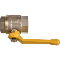 Шаровой кран STI для газа Ду32 Ру16 муфтовый (муфта-муфта) рычаг D170-00053