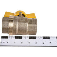 Шаровой кран STI для газа Ду15 Ру16 муфтовый (муфта-муфта) бабочка 3681