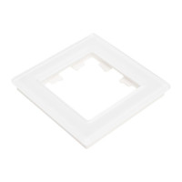 1-местная рамка Systeme Electric AtlasDesign NATURE стекло белый ATN320101