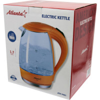 Электрический стеклянный чайник Atlanta ATH-2461 orange
