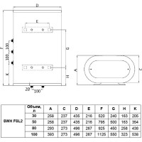 Накопительный водонагреватель Timberk SWH FSL2 50 HE