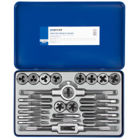 Набор метчиков и плашек Debever Machining Solutions М5 - М12, 24 предмета, метрическая резьба DB-S-TDM5024