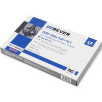 Набор метчиков и плашек Debever Machining Solutions М5 - М12, 24 предмета, метрическая резьба DB-S-TDM5024