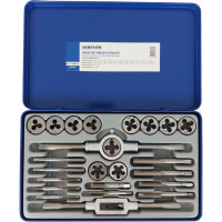 Набор метчиков и плашек Debever Machining Solutions М5 - М12, 24 предмета, метрическая резьба DB-S-TDM5024
