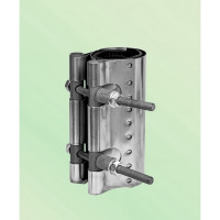 Ремонтный хомут ВЗПА свертная муфта из нержавеющей стали, Ду 65, ОД 75-83, L=200 РА-00148