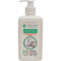 Гель для мытья посуды CLEAN HOME с дозатором, 490 мл 526