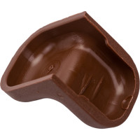 Мебельный уголок Левша 20x20, с декоративной накладкой, коричневый, 4 шт. У8-5129.К