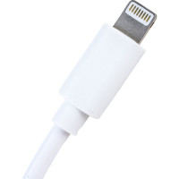Кабель для зарядки Nord-Yada iPhone USB-Lightning 2А 1м белый (TPE) 908935