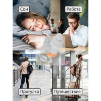 Беруши противошумные (33 дБ) многоразовые силиконовые 1 пара Jeta Safety JEM31-b