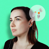 Беруши противошумные (33 дБ) многоразовые силиконовые 1 пара Jeta Safety JEM31-b