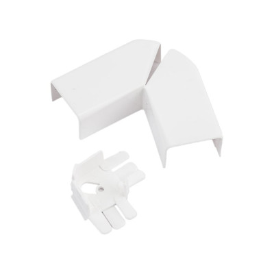 Угол розетка Legrand плоский переменный для мини-плинтусов DLPlus 20x12,5 белый 030223