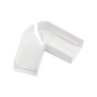 Угол розетка Legrand плоский переменный для мини-плинтусов DLPlus 20x12,5 белый 030223