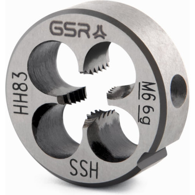 Плашка круглая GSR M6 DIN EN 22568 B HSS M6 B00402190