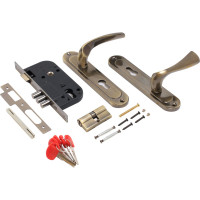 Врезной замок БУЛАТ ЗВ4-3.70.03.01 НОМОС (бронза; 5 перфоключей; с ручками) 13969