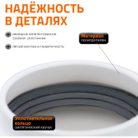 Канализационная труба Ostendorf 32х150 мм, белая 559000