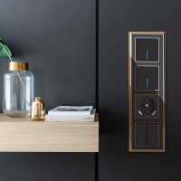 Выключатель жалюзи WERKEL W1124508 черный a051607