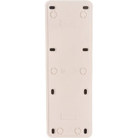 Розетка Intro Quadro с заземлением четырехместная 4x2P+E, 16А-250В, IP20, открытая установка, слоновая кость, Б0053840