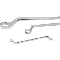 Набор ключей накидных отогнутых Forsage на 75грд. 12пр., на полотне F-5118P(51036)