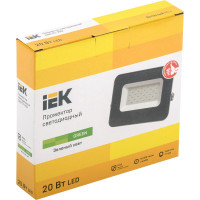 Светодиодный прожектор IEK СДО 07-20G, green, IP65, серый LPDO7G-01-20-K03