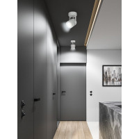 Светильник накладной RITTER Arton поворотный цилиндр 60x60x135 GU10 металл белый 59962 3