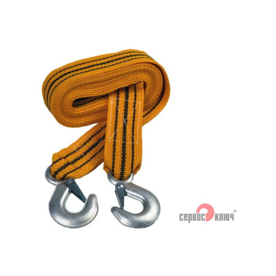 Ленточный трос 6 т в пакете 2 крюка СЕРВИС КЛЮЧ 73706