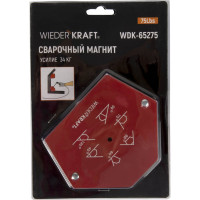 Магнит сварочный 30, 45, 60, 70, 90, 135 градусов, усилие 75Lbs WIEDERKRAFT WDK-65275