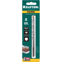 Сверло специальное по твёрдым материалам KRAFTOOL Hard 8x120 мм 29177-120-8