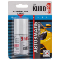 Эмаль автомобильная ремонтная с кисточкой "Audi Ibis" (белый) KUDO KU-73201