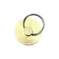 Латунная печать ТПК Технологии Контроля d 25 мм с кольцом заготовка без гравировки 24165