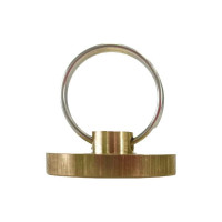 Латунная печать ТПК Технологии Контроля d 25 мм с кольцом заготовка без гравировки 24165