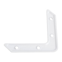 Угольник СКОБЯНОЙ УГ75-2 белый, 4 шт. 008960