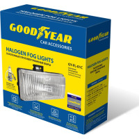 Противотуманные фары Goodyear GY-FL-01C галогенные, универсальные, с лампами, прямоугольные GY019007