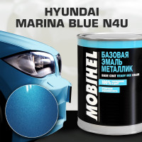 Базовая эмаль MOBIHEL металлик, HYUNDAI N4U marina blue, 1 л 47956902