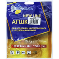 Алмазный гибкий шлифовальный круг TRIO-DIAMOND "Черепашка" NEW LINE 100 мм № 50 (сухая шлифовка), 339005