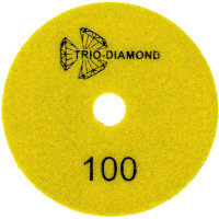 Алмазный гибкий шлифовальный круг TRIO-DIAMOND "Черепашка" NEW LINE 100 мм № 100 (сухая шлифовка), 339010