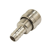 Быстроразъем пневматический с клапаном - елочка 10 мм Forcekraft FK-SE1-4SH 51564