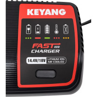Угловая шлифмашина KEYANG DG20BLH-125SV (Set) 125 мм, 2 АКБ+1 ЗУ