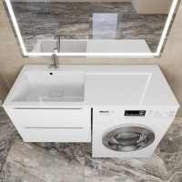 Раковина над стиральной машиной uperwood Cosmos 120 см, левая 291020411