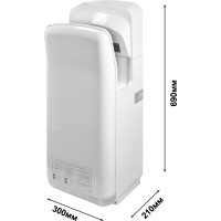 Электросушитель для рук Puff погружной, белый, 2 кВт 8878UF 1401.399