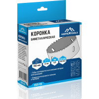 Коронка биметаллическая по металлу 102 мм vertextools 2525-102