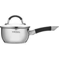 Ковш VENSAL Magique с крышкой из нержавеющей стали 1.3 л 16 см VS1521