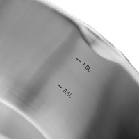 Ковш VENSAL Magique с крышкой из нержавеющей стали 1.3 л 16 см VS1521