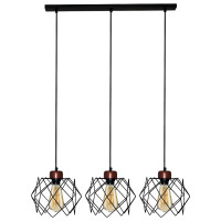 Подвесной светильник ЭЛЕТЕХ Сигма 231 черный муар медь НСБ 01-3x60-161 Е27 ИУ 1005404794